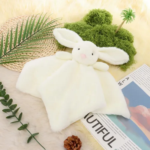 Miniatura 2 de Manta de lujo de felpa con diseño de conejitos de Apricot Lamb, manta de seguridad para bebé, manta de personaje para guardería, mantita Crema