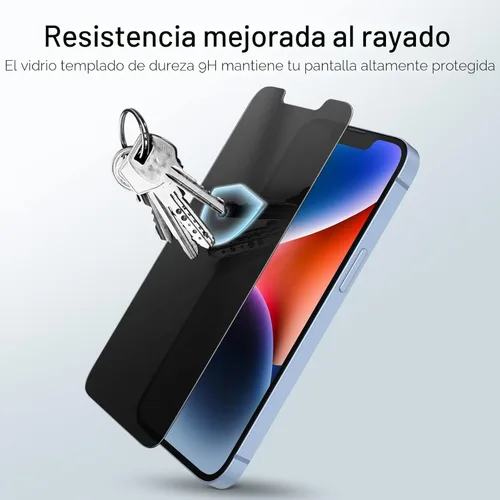 Miniatura 6 de Protector de pantalla de privacidad JETech para iPhone 16e 2025, iPhone 14 de 6.1 pulgadas, película de vidrio templado antiespía, 2