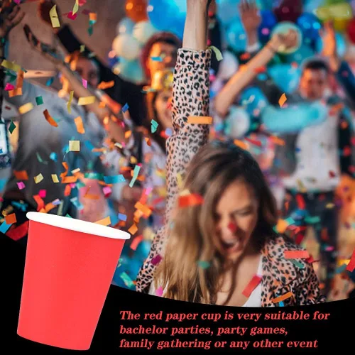 Miniatura 16 de Vasos de papel de 8 onzas, paquete de 150 unidades, tazas de café de papel desechables para bebidas calientes o frías para fiestas, picnic, Azul