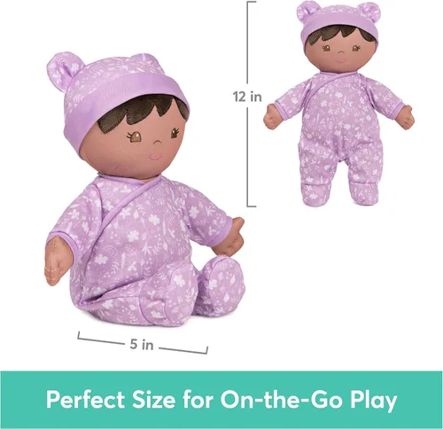 Miniatura 3 de GUND Muñeca de bebé sostenible para bebé, muñeca de felpa hecha de materiales reciclados, para bebés y recién nacidos, morado, 12 pulgadas Muñeca