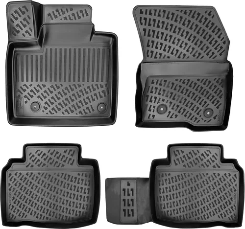 Miniatura 8 de RizLiner Ford Maverick 2022-2026 (sin modelos híbridos) Alfombrillas 3D de ajuste personalizado compatibles con Ford Maverick, tapetes de goma