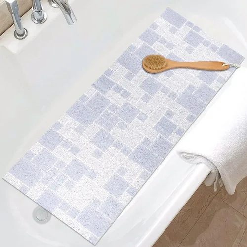Miniatura 15 de Tapete de ducha antideslizante grande tapete de bañera antideslizante de 24 x 32 pulgadas, tapete de ducha de lufa para ducha interior, almohadilla