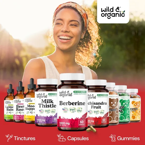 Miniatura 8 de Wild & Organic Berberina Suplemento Cápsulas 1000 mg