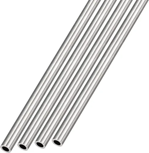 Miniatura 25 de METALLIXITY Tubo de acero inoxidable 304 (0.039 in de diámetro exterior x 0.008 in de pared T x 9.843 in de largo), 4 piezas, tubo recto