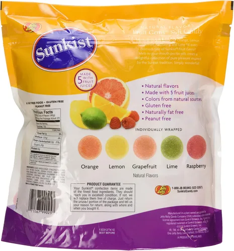 Miniatura 3 de Sunkist® - Gemas de frutas envueltas individualmente, bolsa de 32 onzas (2 libras)