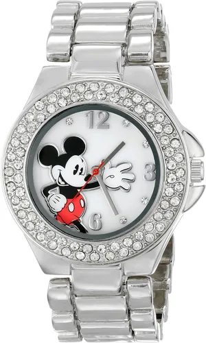 Accutime Kids Disney Mickey Mouse Analog Fashion Watch for Girls Women