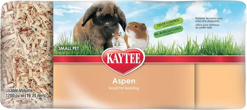 Miniatura 3 de Kaytee Aspen - Ropa de cama para mascotas para conejillos de indias, conejos, hámsters, jerbos y chinchillas, 19.7 litros