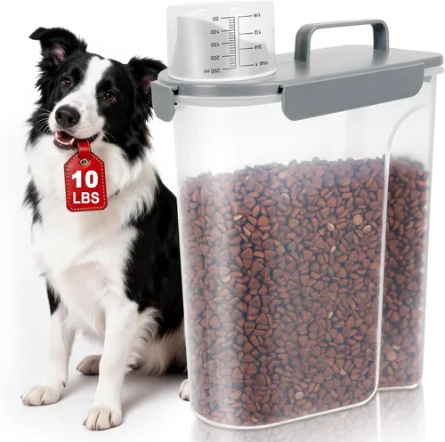 Miniatura 25 de TBMax Contenedor de Almacenamiento de Comida para Gatos y Perros de 5 a 7 libras, Contenedor Secundario de Almacenamiento de Comida para Mascotas