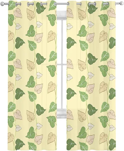 Miniatura 7 de Cortinas traslúcidas de flores azules de 90 pulgadas de largo, juego de 2 paneles de cortinas para cocina, dormitorio, sala de estar, puerta