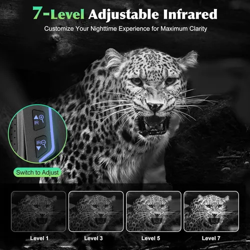 Miniatura 6 de Gafas de visión nocturna, binoculares de visión nocturna de 4K UHD con video e imagen de 36MP, pantalla de 4.5", batería recargable de 4500mAh