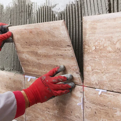 Miniatura 5 de Honoson 500 Piezas Espaciadores de Azulejos Anchos Niveladores Espaciadores Reemplazables Niveladores de Pared y Piso en Cruz para Instalación