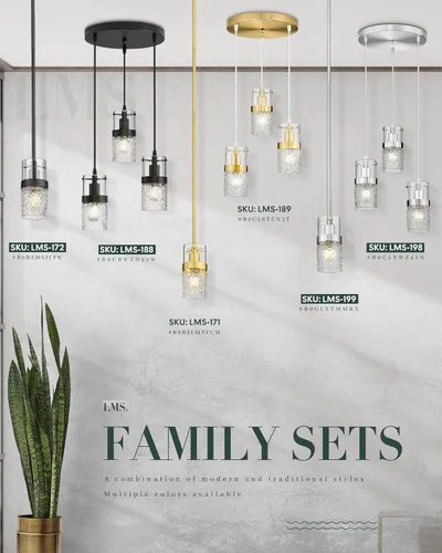 Miniatura 7 de LMS Paquete de 2 Luces Colgantes Modernas, Luz Colgante Dorada Cepillada para Isla de Cocina con Vidrio Martillado, Lámparas Colgantes Ajustables