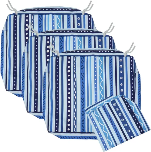 Miniatura 15 de NettyPro Fundas de Cojines de Asiento de Repuesto para Sillas de Patio, Resistentes al Agua con Protección UV, Fundas Deslizantes para Cojines