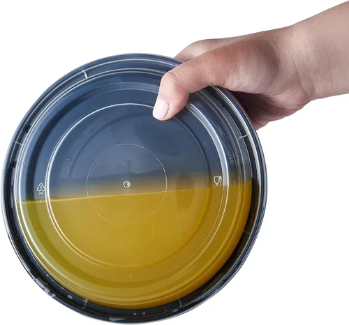 Miniatura 3 de FULING - Envases de almacenamiento de comida para preparar comidas, 50 unidades, 24 onzas, redondos, con tapas, para llevar, caja de plan
