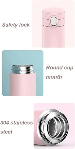 Miniatura 3 de JYYBN Termo portátil de acero inoxidable, termo portátil para café, taza de viaje, a prueba de fugas, termo de agua deportivo