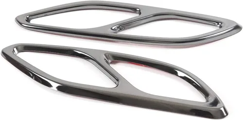 Miniatura 4 de Moldura de garganta trasera automotriz compatible con Mercedes Benz GLA 2020 2021 2022 2023 salida de escape de garganta trasera automotriz