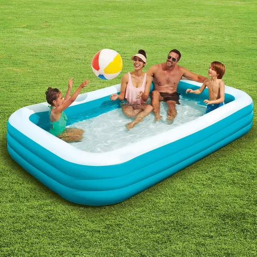 Miniatura 2 de Play Day Piscina familiar inflable de lujo de 10 pies para niños y adultos con bomba de aire eléctrica universal