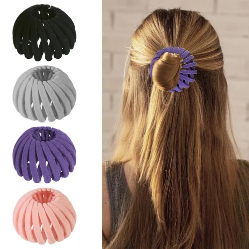 Miniatura 9 de Pinza para cabello Bird Nest - Pinza mágica para moños expandible, accesorios para el cabello para mujeres, sujetador de coleta, pinza para moños