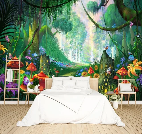 Miniatura 20 de Papel tapiz floral de peonía negra para dormitorio, flores botánicas moradas, hojas murales para sala de estar, fondo de TV, mural grande