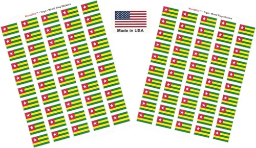 Miniatura 142 de 100 calcomanías de la bandera de Alaska; 1.5" x 1" hechas en Estados Unidos, calcomanías autoadhesivas de la bandera del estado para álbumes