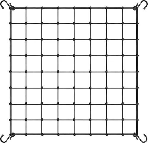 VIVOSUN - Red de enrejado elástica de 4 x 4 pies con 4 ganchos para plantas trepadoras, verduras, frutas y flores, paquete de 1