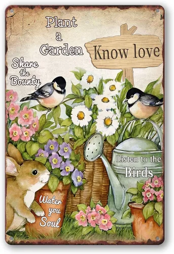Miniatura 13 de Letreros de metal para gallinero con texto en inglés «I Just Want To Work In My Garden And Hang Out With My Chickens»