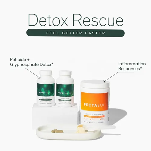 Miniatura 2 de EcoNugenics Paquete de suplemento de rescate desintoxicante para hombres y mujeres – Fibra de pectina cítrica modificada con PectaSol + 2 botellas