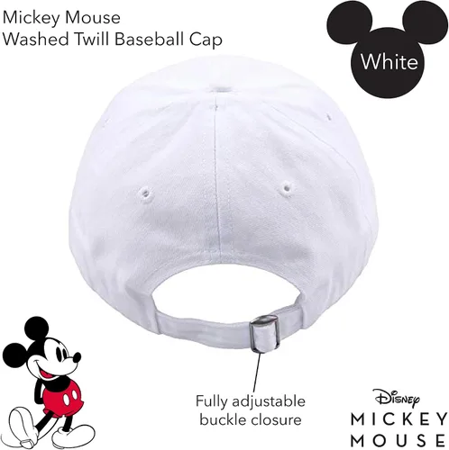 Miniatura 3 de Disney Mickey Mouse Embroidered Cotton Adjustable Dad Hat with Curved Brim