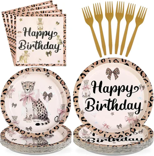 Miniatura 9 de 96 piezas de decoraciones de graduación azules y doradas platos y servilletas desechables de feliz cumpleaños, decoraciones azules y doradas
