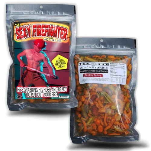 Miniatura 7 de Sexy Firefighter Trail Mix – Regalos de bombero para hombres – Ideas de regalo temáticas de bomberos – Regalos de bomberos para hombres adultos