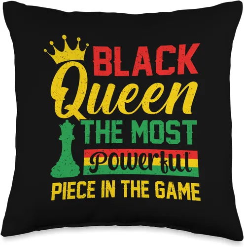 Miniatura 4 de Black Queen The Most Powerful Piece The Game Black History Throw Pillow