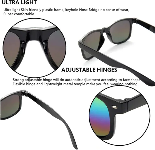 Miniatura 85 de EYEGLA - Lentes de sol al por mayor para adultos, regalos para fiestas, estilo retro, tonos clásicos