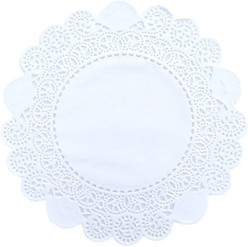Miniatura 17 de 250 piezas de papel redondo de encaje de 3.5 pulgadas de alta calidad, sin polvo, corte limpio, diseño simple: fiesta/regalo/para tartas/decoración
