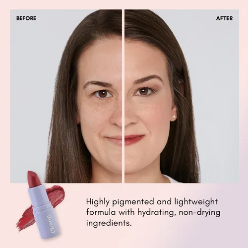 Miniatura 6 de Clover Lápiz labial mate cómodo Lápiz labial no seco, hidratante y ligero, barra de alta pigmentación Maquillaje de labios vegano y libre
