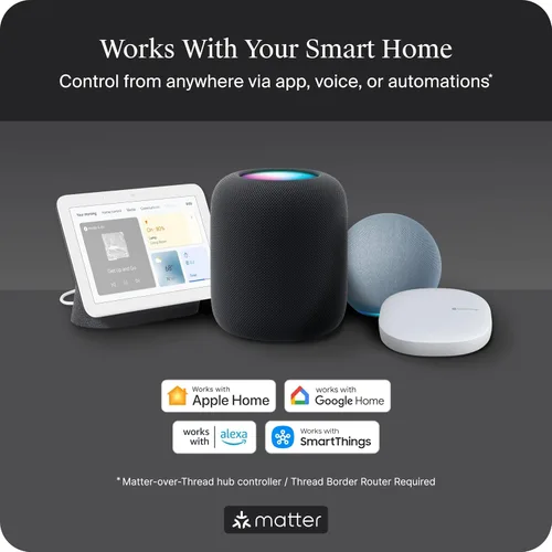 Miniatura 6 de Level Lock Pro - Cerradura inteligente más pequeña, rápida e innovadora del mundo - Cerrojo de seguridad de materia sobre rosca más llave Apple Home