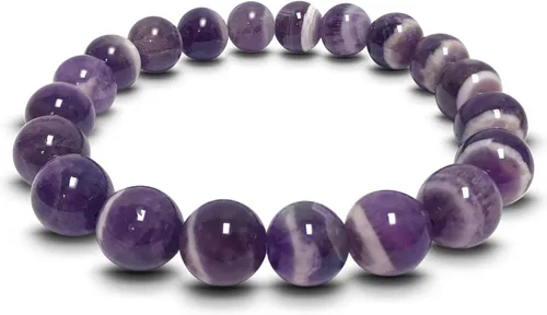 Miniatura 519 de Gem Avenue Handmade Round Bead Stretch Bracelet Unisex Natural Stone Beaded Jewelry for Men & Women, Elastic Wristband for Daily Wear
