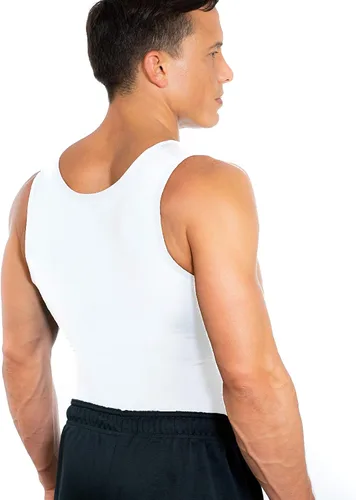 Miniatura 3 de Esteem Apparel Camisa de compresión para hombre, para adelgazar el cuerpo