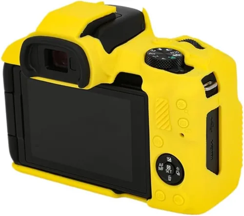 Miniatura 6 de Funda de cámara para Canon R50 - Funda protectora de silicona DSLR, jaula desmontable, a prueba de golpes, a prueba de polvo (blanco)