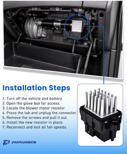 Miniatura 7 de Resistencia de motor soplador compatible con selectos Chevy Silverado Suburban Tahoe Camaro Equinox/GMC Sierra