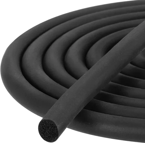uxcell Tira de sellado de goma de espuma, 0.315 in (0.31 pulgadas) de diámetro x 26.2 ft (26.25 pies) de largo redondo EPDM de goma sólida para