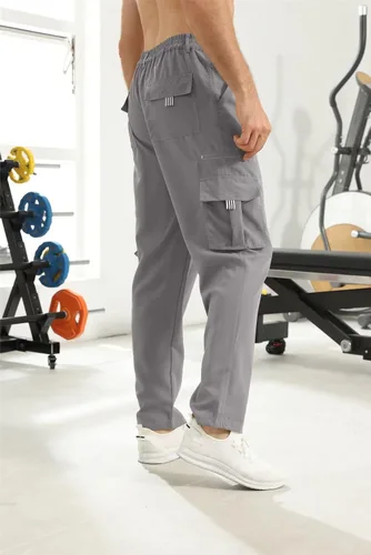 Miniatura 7 de Pantalones de carga para hombre, ligeros, tácticos, para senderismo, ajuste clásico, múltiples bolsillos