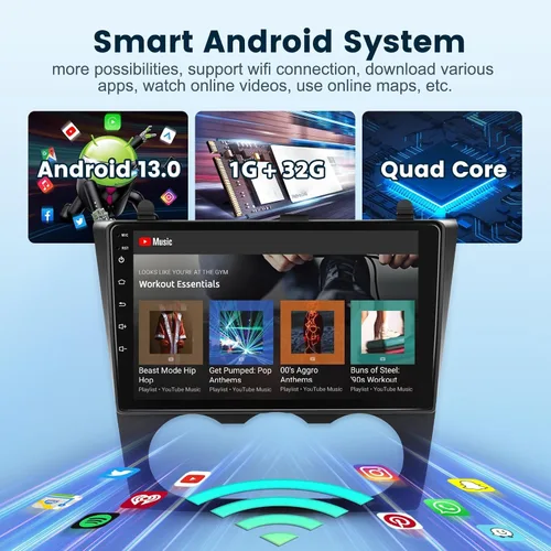Miniatura 4 de [2G+64G] para Nissan Altima 2008-2012 Android 13 Estéreo de Coche de 9 Pulgadas con Pantalla Táctil HD, Radio con CarPlay Inalámbrico Android Auto