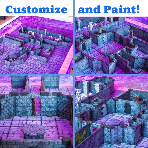 Miniatura 8 de Dirt Cheap Dungeons Mini Ruins Kit TT RPG Terrain Building para Calabozos y Dragones, Pathfinder, Juegos de Guerra y mucho más