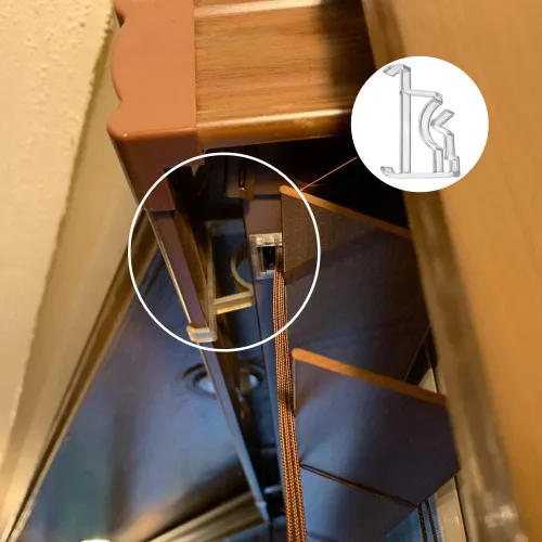 Miniatura 2 de Clips de cenefa, 10 piezas de plástico transparente de 2 pulgadas, soporte oculto para cenefa de ventana, piezas horizontales de imitación y madera