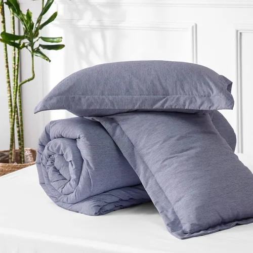 Miniatura 211 de Bedsure Juego de edredón Twin/Twin XL, ropa de cama suave beige para todas las estaciones, juego de cama teñido catiónico, 2 piezas, 1 edredón