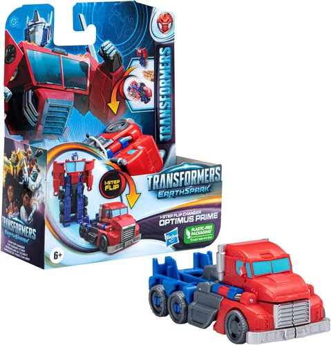 Miniatura 2 de Transformers Toys EarthSpark - Figura de acción de Optimus Prime de 1 paso de 1 paso, juguete robot para edades de 6 años en adelante