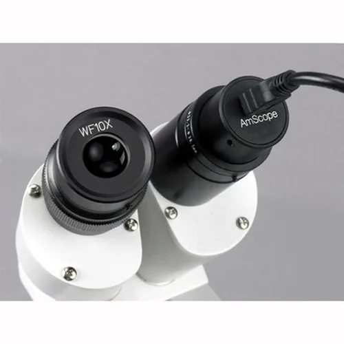 Miniatura 4 de AmScope Cámara digital con microscopio de video fijo y en vivo USB de 5.0 MP + kit de calibración
