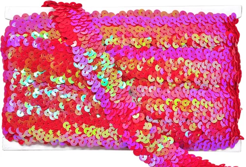 Miniatura 18 de Mandala Crafts Cinta elástica de lentejuelas – 1.5 pulgadas, ribete elástico de lentejuelas amarillas para coser diadema de vestido, 10 yardas