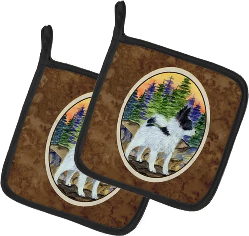 Miniatura 108 de Caroline's Treasures SS8617PTHD - Juego de soportes para ollas de cocina resistentes al calor, almohadillas calientes para horno para cocinar, Husky