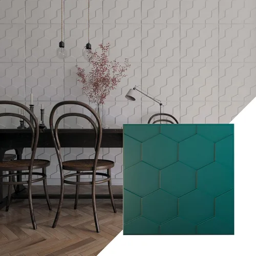 Miniatura 21 de Ekena Millwork WP20X20HBWH 19 5/8 pulgadas de ancho x 19 5/8 pulgadas de alto Panal EnduraWall Decorativo 3D Panel de Pared Cubre 2.67 pies cuadrados